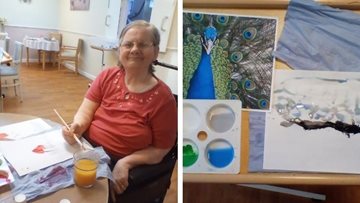 Bringing the outdoors in with bird painting at Aberford Hall
